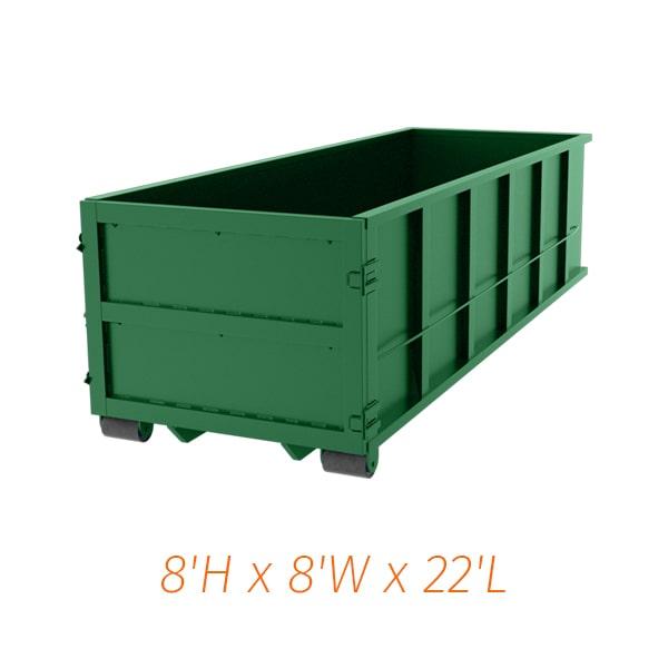 most service providers offer same-day or next-day delivery for a 40-yard dumpster